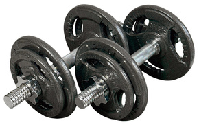 Hantle żeliwne regulowane Hammertone UNDERFIT 2 x 10kg zestaw siłowy