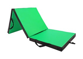 Materac gimnastyczny składany UNDERFIT 180 x 60 x 6 cm twardy zielony