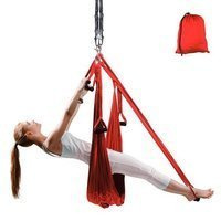 Antygrawitacyjny hamak do jogi Hemmok Insportline czerwony