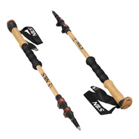 Kije trekkingowe bambusowe TK8606 Nils – regulowane, 3-sekcyjne