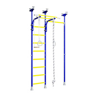 Drabinka gimnastyczna JOWISZ 3 niebieska + drążek + słupek | DO 100 KG