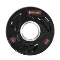 Talerz olimpijski ogumowany czarny TOX01 HMS 1,25 kg