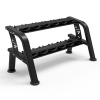 Stojak na hantle STR48 HMS 12 szt. | Dwupoziomowy | Udźwig 300 kg