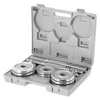 Hantle chromowane w walizce STC15 HMS 15 kg