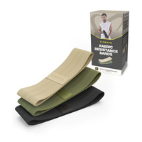 Zestaw 3 taśm oporowych z woreczkiem Centr Fabric Resistance Bands (CFB)