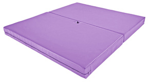 OUTLET Materac Pole Dance UNDERFIT 130 x 120 x 6 cm miękki fioletowy