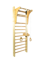 Drabinka Gimnastyczna Leon 250 x 80 cm + drążek + huśtawka + uchwyty