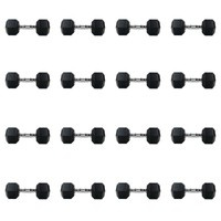 Zestaw hantli hex UNDERFIT 2 x 2,5-20 kg (180 kg)