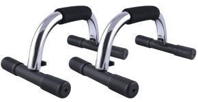 Podpórki treningowe do pompek chromowane HMS