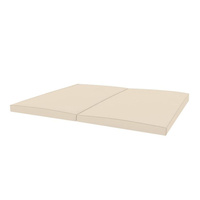 Materac gimnastyczny beżowy KIDS 200x100x5 cm składany 2-częściowy amortyzacja