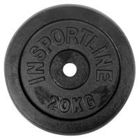 Obciążenie żeliwne Insportline Black (30 mm) 20 kg