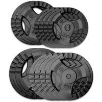 Zestaw obciążeń żeliwnych 100kg (28,5 mm) - 2x20 kg, 4x10 kg, 2x5 kg, 4x2,5 kg