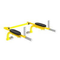 Poręcze do ćwiczeń podnoszone do drabinki gimnastycznej żółty