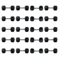 Zestaw hantli hex UNDERFIT 2 x 1-10 kg (110kg)